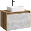 Мебель для ванной Aqwella 5 stars Mobi 80, дуб балтийский, бетон светлый
