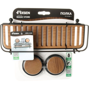 Купить Полка Fixsen Magic 950B-1 черная, дерево в Москве с доставкой Полка Fixsen Magic 950B-1 черная, дерево