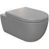 Унитаз подвесной BOCCHI V-Tondo 1416-006-0129 серый матовый, с крышкой A0302-006 с микролифтом