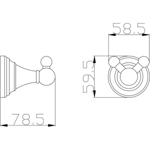 Крючок Rav Slezak Morava MKA0102 двойной, хром