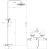 Душевая стойка Ravak Termo 300 TE 092.00/150