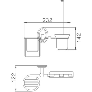 Купить Ершик Haiba HB15 10-1 с держателем освежителя воздуха в Москве с доставкой Ершик Haiba HB15 10-1 с держателем освежителя воздуха