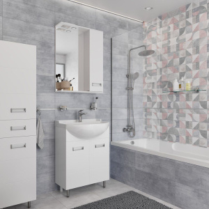 Купить Шторка на ванну DIWO Ростов 4GW008 неподвижная, 60x150 в Москве с доставкой Шторка на ванну DIWO Ростов 4GW008 неподвижная, 60x150