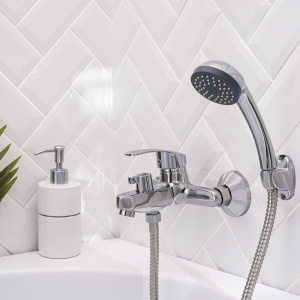 Купить Смеситель для ванны с душем РМС SL85 009E в Москве с доставкой Смеситель для ванны с душем РМС SL85 009E