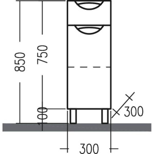 Купить Тумба СаНта Родос 30 в Москве с доставкой Тумба СаНта Родос 30
