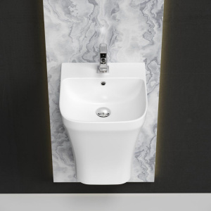 Купить Раковина Ceramicanova Dion CN6067 белая глянцевая в Москве с доставкой Раковина Ceramicanova Dion CN6067 белая глянцевая