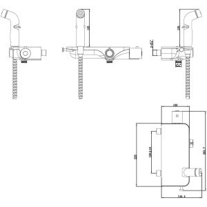 Гигиенический душ Lemark Solo LM7169CW со смесителем