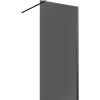 Душевая перегородка Vincea Walk-in VSW-1H120CGB 120 см, профиль матовый чёрный, стекло тонированное