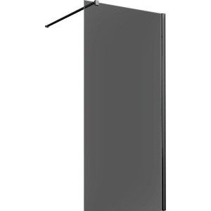 Душевая перегородка Vincea Walk-in VSW-1H120CGB 120 см, профиль матовый чёрный, стекло тонированное