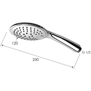 Купить Душевая лейка Remer 315P3X в Москве с доставкой Душевая лейка Remer 315P3X