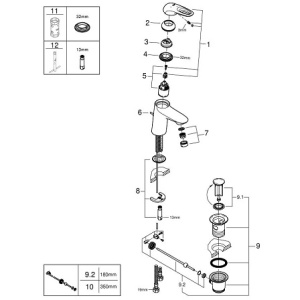 Купить Смеситель для раковины Grohe Eurostyle 2015 23374LS3 в Москве с доставкой Смеситель для раковины Grohe Eurostyle 2015 23374LS3