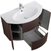 Тумба с раковиной Cezares Eden 91 rovere scuro soft, раковина 50177