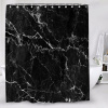 Штора для ванной Ridberg 1211341, 180х200, черный мрамор