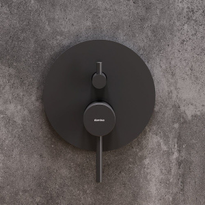 Смеситель для ванны с душем Damixa Scandinavian Pure 367100300 С ВНУТРЕННЕЙ ЧАСТЬЮ, черный