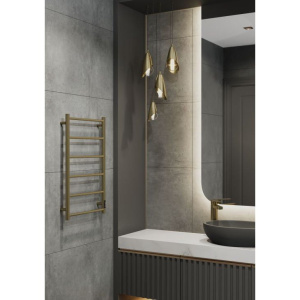 Полотенцесушитель электрический EWRIKA Сафо, PN 80×50, бронза