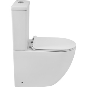 Унитаз-компакт BelBagno Amanda BB051CPR безободковый, крышка BB901SC с микролифтом, бачок BB051T