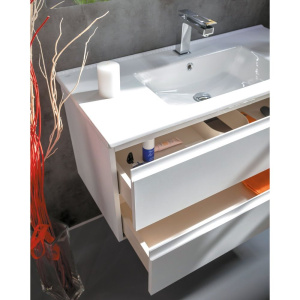 Тумба с раковиной Armadi Art Capolda 100 с белой ручкой