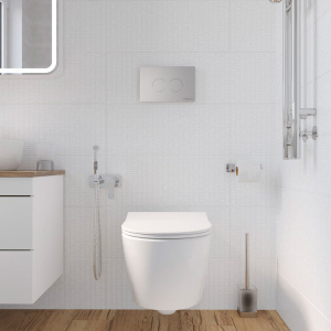 Купить Кнопка смыва STWORKI Хельсинки 500473 хром матовая в Москве с доставкой Кнопка смыва STWORKI Хельсинки 500473 хром матовая