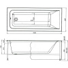 Акриловая ванна Aquanet Bright 230255 165x70 см, с каркасом