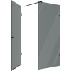Душевой уголок STWORKI Орхус 90х90 см, профиль черный матовый, тонированное стекло