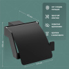 Держатель туалетной бумаги DEKOR BANYO SS 304 Black SS304 007 01 04