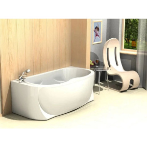 Акриловая ванна Aquatek Мелисса 180х95 MEL180-0000031 на каркасе, с фронтальной панелью