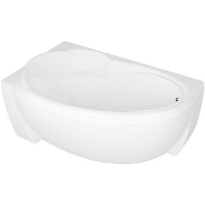 Акриловая ванна Акватек Бетта BET160-0000027 L 160x95 см, угловая, с каркасом, с экраном, со сливом-переливом, асимметричная