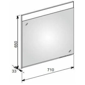 Купить Зеркало с подсветкой Keuco Edition 400 71 11596171500 в Москве с доставкой Зеркало с подсветкой Keuco Edition 400 71 11596171500