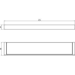 Полка Timo Petruma 15272/17 матовое золото