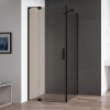Душевой уголок Cezares Slider AH 1 100-90/100 BR Nero профиль черный, стекло бронза
