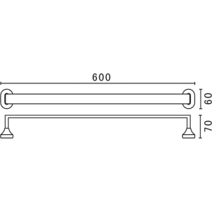 Полотенцедержатель Art&Max Ovale AM-E-4024B