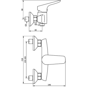 Купить Смеситель для душа Damixa Jupiter 772000001 хром в Москве с доставкой Смеситель для душа Damixa Jupiter 772000001 хром