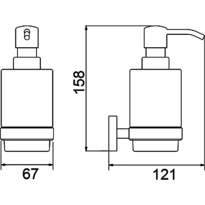 Дозатор Timo Selene 12039/03