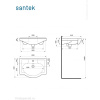 Раковина мебельная Santek Селигер 60 1.WH11.0.268 белая