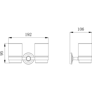 Стакан Rush Balearic BA39320 двойной