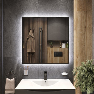 Купить Зеркало BOND Cube M44ZE-8080 80х80 с подсветкой в Москве с доставкой Зеркало BOND Cube M44ZE-8080 80х80 с подсветкой