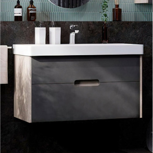 Мебель для ванной AQUATON Оливия 90 грей/дуб ойстер