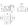 Унитаз подвесной Duravit Starck 3 2527090000 с микролифтом