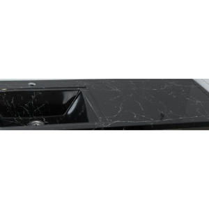 Купить Раковина Stella Polar Мадлен 120 L, черный мрамор в Москве с доставкой Раковина Stella Polar Мадлен 120 L, черный мрамор