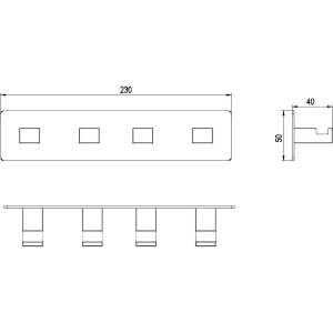 Крючок Timo Selene 10015/00 chrome