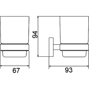 Стакан Timo Selene 12033/03 черный