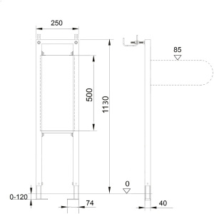 Купить Инсталляция для поручней Aquatek INS-0000021 в Москве с доставкой Инсталляция для поручней Aquatek INS-0000021