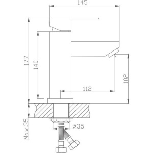 Смеситель для раковины Haiba HB801 HB10801