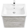 Тумба под раковину Roca Ronda 60 ZRU9303002 бетон, белая матовая