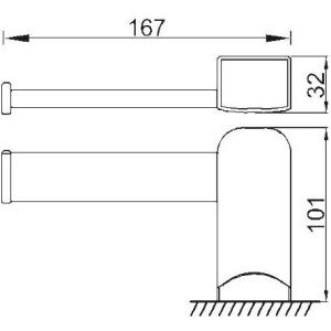 Купить Держатель туалетной бумаги Rush Thira TR36111A в Москве с доставкой Держатель туалетной бумаги Rush Thira TR36111A