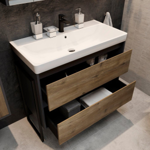 Купить Тумба с раковиной STWORKI Кронборг 90 в Москве с доставкой Тумба с раковиной STWORKI Кронборг 90