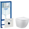 Комплект Унитаз подвесной Vincea Globo VT1-14 + Инсталляция Grohe Rapid SL 38772001 3 в 1 с кнопкой смыва + Шумоизоляция 37131000