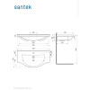 Раковина мебельная Santek Эльбрус 100 1.WH11.0.255 белая