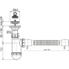 Сифон для раковины AlcaPlast A41+A710