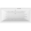 Акриловая ванна Excellent Pryzmat WAEX.PRY18.SMART 180x80 см, с гидромассажем, с каркасом, со сливом-переливом